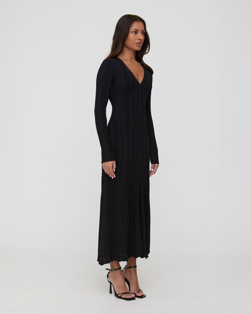 black long sleeve dress uk Excuse Me Miss Long Sleeve Mini Dress Black