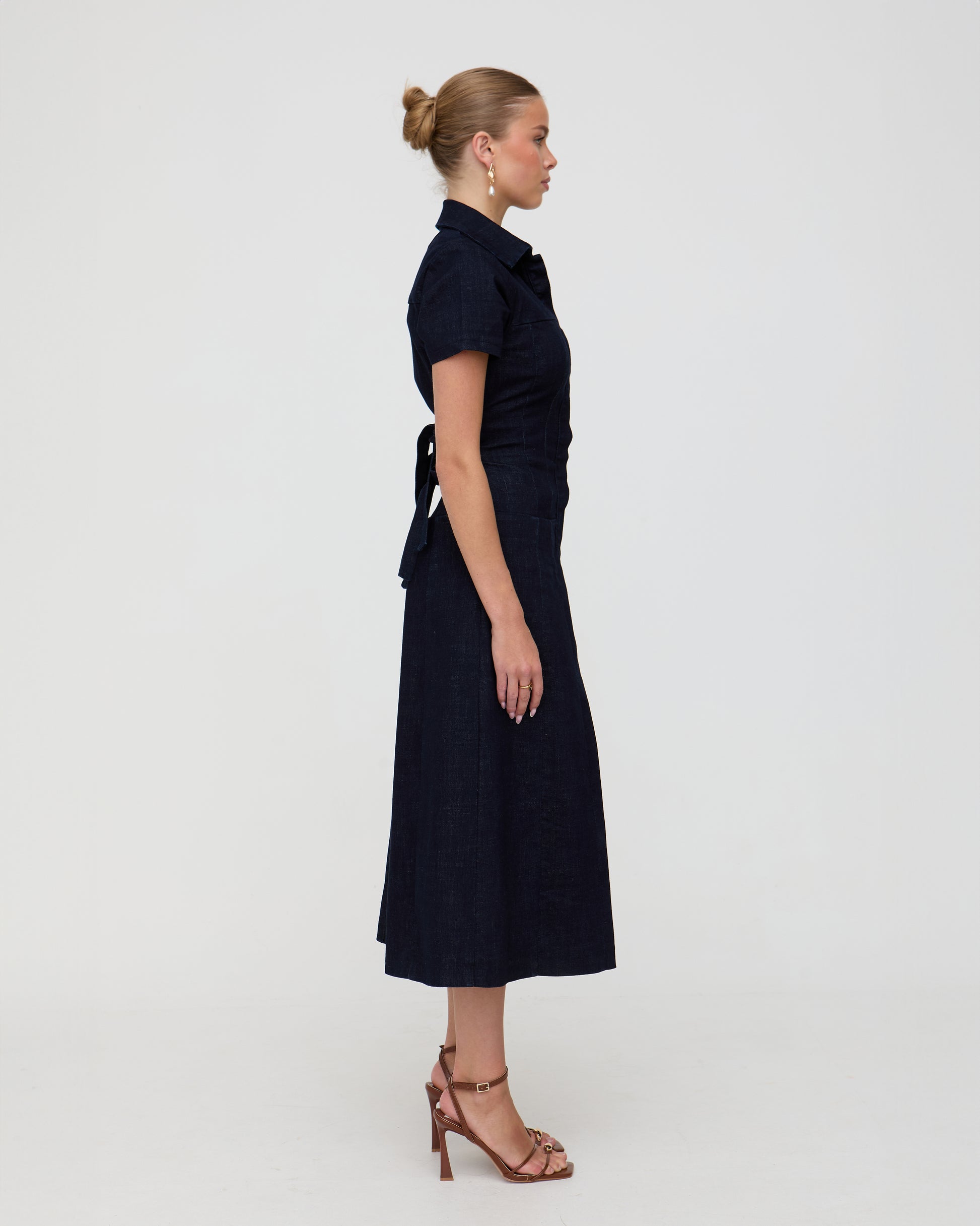 Denim maxi dress